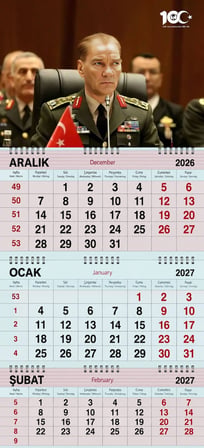 2027 Yılı Gemici Takvimi ---KOMUTAN ATATÜRK
