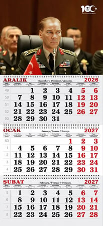 2027 Yılı Gemici Takvimi ---KOMUTAN ATATÜRK