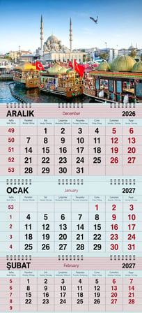 2027 Yılı Gemici Takvimi-Eminönü ve Tarihi Balıkçılar