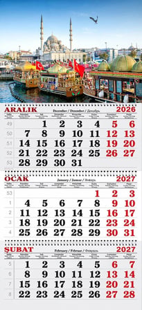2027 Yılı Gemici Takvimi-Eminönü ve Tarihi Balıkçılar
