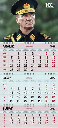 2027 Yılı Gemici Takvimi ---ATATÜRK EBEDİ BAŞKOMUTAN