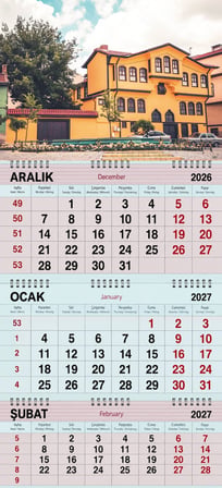 2027 Yılı Gemici Takvimi-TARİHİ ODUNPAZARI EVLERİ