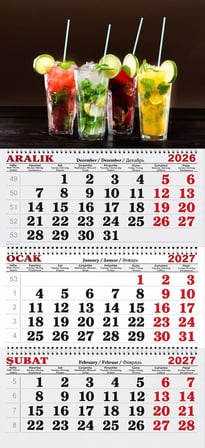 2027 Yılı Gemici Takvimi-Cocatails