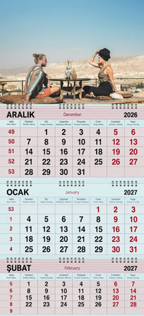 2027 Yılı Gemici Takvimi-Kapadokya'daki Kafeler