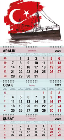  2027 Yılı Gemici Takvimi-Bandırma Vapuru