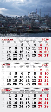 2027 Yılı Gemici Takvimi-Bulutlar Altında Eminönü