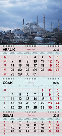 2027 Yılı Gemici Takvimi-İstanbul'da Sonbahar