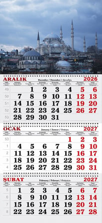 2027 Yılı Gemici Takvimi-İstanbul'da Sonbahar