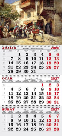 2027 Yılı Gemici Takvimi-Pazar, Kahire-MISIR-Frederick Arthur Bridgman