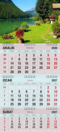 2027 Yılı Gemici Takvimi-Göl Kenarında Bahar