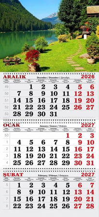2027 Yılı Gemici Takvimi-Göl Kenarında Bahar