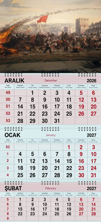 2027 Yılı Gemici Takvimi-İstanbul'un Fethi 1453