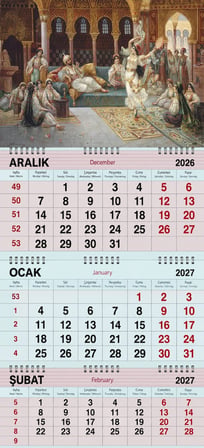 2027 Yılı Gemici Takvimi-A Harem by J. G. Delincourt