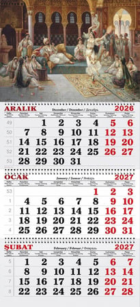 2027 Yılı Gemici Takvimi-A Harem by J. G. Delincourt