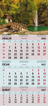 2027 Yılı Gemici Takvimi-Ayasofya Işıklandırılmış