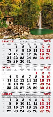 2027 Yılı Gemici Takvimi-Ayasofya Işıklandırılmış
