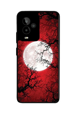 General Mobile Gm 24 Pro Uyumlu Van Gogh Kırmızı Ağaç Tablo Tasarımlı Parlak Silikon Kılıf
