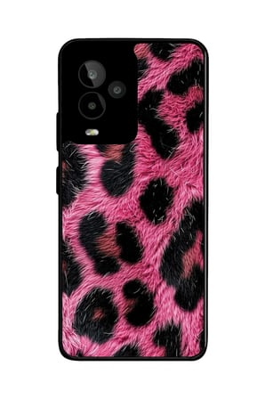 General Mobile Gm 24 Pro Uyumlu Pembe Leopar Tasarımlı Parlak Silikon Kılıf