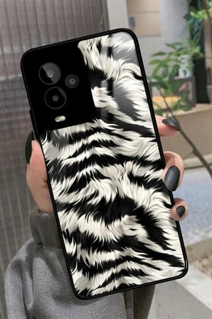 General Mobile Gm 24 Pro Uyumlu Zebra Tasarımlı Parlak Silikon Kılıf