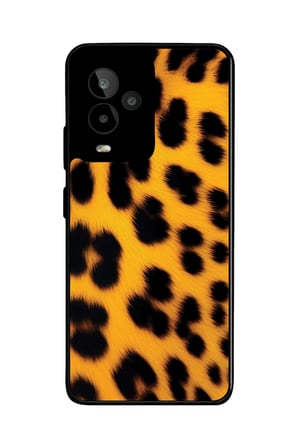 General Mobile Gm 24 Pro Uyumlu Sarı Leopar Tasarımlı Parlak Silikon Kılıf
