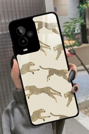 General Mobile Gm 24 Pro Uyumlu Leopar Tasarımlı Parlak Silikon Kılıf