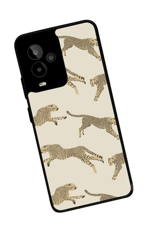 General Mobile Gm 24 Pro Uyumlu Leopar Tasarımlı Parlak Silikon Kılıf