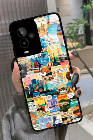 General Mobile Gm 24 Pro Uyumlu Travel Tasarımlı Parlak Silikon Kılıf