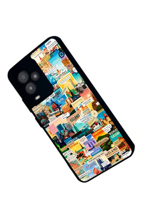 General Mobile Gm 24 Pro Uyumlu Travel Tasarımlı Parlak Silikon Kılıf