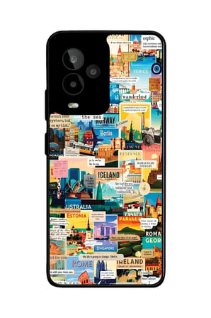 General Mobile Gm 24 Pro Uyumlu Travel Tasarımlı Parlak Silikon Kılıf