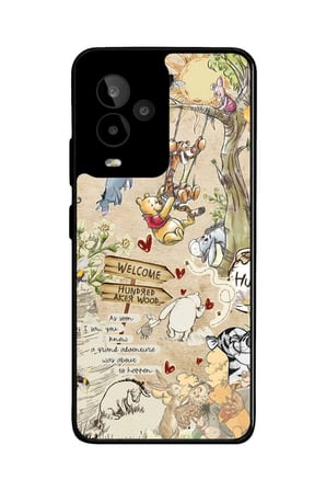 General Mobile Gm 24 Pro Uyumlu Ayı Winnie Tasarımlı Parlak Silikon Kılıf
