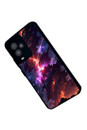General Mobile Gm 24 Pro Uyumlu Soyut Sanat Tasarımlı Parlak Silikon Kılıf