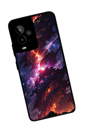 General Mobile Gm 24 Pro Uyumlu Soyut Sanat Tasarımlı Parlak Silikon Kılıf