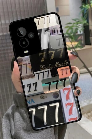 General Mobile Gm 24 Pro Uyumlu 777 Yazılı Parlak Silikon Kılıf
