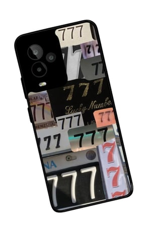General Mobile Gm 24 Pro Uyumlu 777 Yazılı Parlak Silikon Kılıf