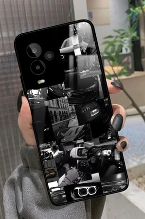 General Mobile Gm 24 Pro Uyumlu Araba Posteri Tasarımlı Parlak Silikon Kılıf