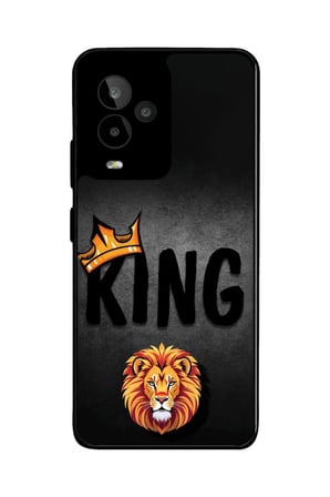 General Mobile Gm 24 Pro Uyumlu Aslan - King Tasarımlı Parlak Silikon Kılıf