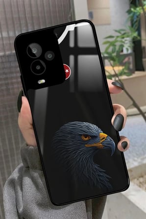 General Mobile Gm 24 Pro Uyumlu Kartal Tasarımlı Parlak Silikon Kılıf