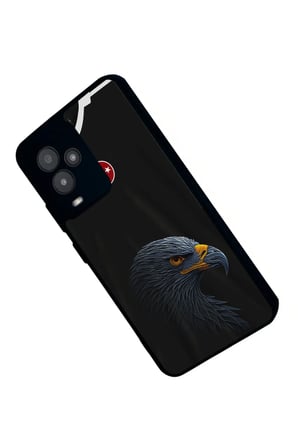 General Mobile Gm 24 Pro Uyumlu Kartal Tasarımlı Parlak Silikon Kılıf