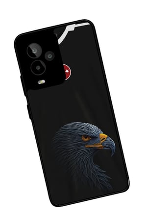 General Mobile Gm 24 Pro Uyumlu Kartal Tasarımlı Parlak Silikon Kılıf