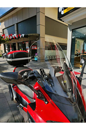 Gilera Nexus 500 Siperlik Ön Cam 2004 2008 Model 58cm Şeffaf Renkli 4mm