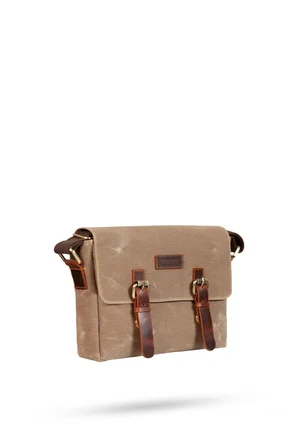 Design 01 Kanvas - Deri Unisex Postacı Çanta
