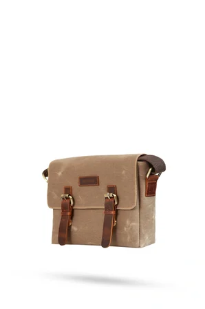 Design 01 Kanvas - Deri Unisex Postacı Çanta