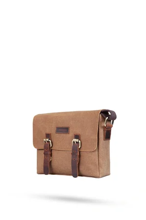 Design 01 Kanvas - Deri Unisex Postacı Çanta