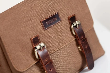 Design 01 Kanvas - Deri Unisex Postacı Çanta