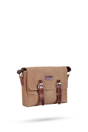 Design 01 Kanvas - Deri Unisex Postacı Çanta