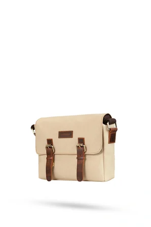 Design 01 Kanvas - Deri Unisex Postacı Çanta