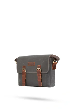 Design 01 Kanvas - Deri Unisex Postacı Çanta
