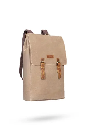 Design 02 15.6 Inch Kanvas Laptop Sırt Çantası