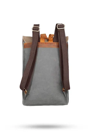 Design 02 15.6 Inch Kanvas Laptop Sırt Çantası