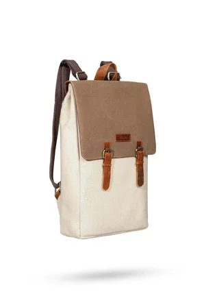 Design 02 15.6 Inch Kanvas Laptop Sırt Çantası